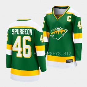 Jared Spurgeon Minnesota Wild 2022 Special Edition 2.0 Women Breakaway 46 Jersey Retro