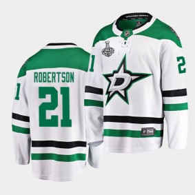 Dallas Stars Jason Robertson 2020 Stanley Cup Final Bound Away Player White Jersey