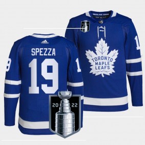 Toronto Maple Leafs 2022 Stanley Cup Playoffs Jason Spezza #19 Royal Jersey Authentic Pro