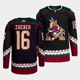 Jason Zucker Arizona Coyotes Home Black #16 Primegreen Authentic Pro Jersey Men's