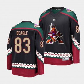 Jay Beagle Arizona Coyotes 2021-22 Throwback Kachina Black Home Men Jersey