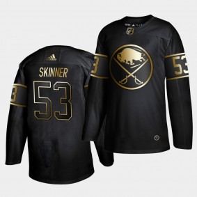 Jeff Skinner #53 Sabres Golden Edition Black Authentic Jersey