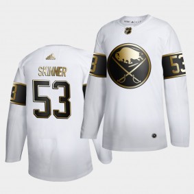 Jeff Skinner #53 Sabres Golden Edition White Authentic Jersey