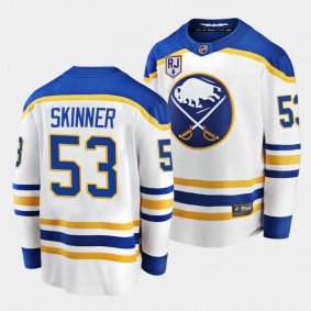 Jeff Skinner Buffalo Sabres 2022 Honor Rick Jeanneret patch White RJ Night Jersey Men