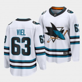 Jeffrey Viel San Jose Sharks 2022-23 Away White The Evolve Jersey Men's