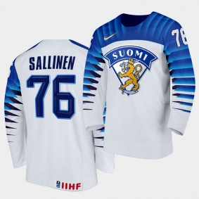 Jere Sallinen 2020 IIHF World Championship White Home Jersey