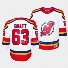 Jesper Bratt New Jersey Devils Youth Jersey 2022 Special Edition 2.0 White Premier Jersey