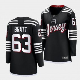 Jesper Bratt Devils 2022 Alternate Premier Women Jersey