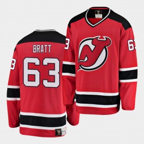 Jesper Bratt #63 Devils 2018-19 Breakaway Men's Jersey