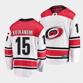 Jesperi Kotkaniemi Carolina Hurricanes 2021 Away White Player Men Jersey