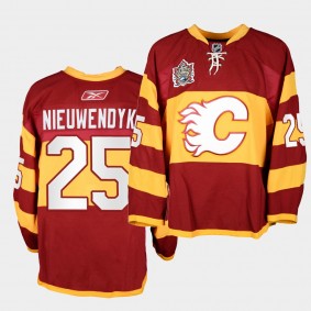 Joe Nieuwendyk #25 Calgary Flames Heritage Classic Red Warm-Up Jersey