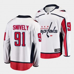 Joe Snively Washington Capitals 2021-22 Away White Jersey Men