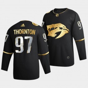 Florida Panthers Joe Thornton Golden Edition Authentic Black Jersey