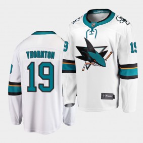 Joe Thornton #19 Sharks Breakaway Away Men's Jersey