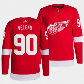 Joe Veleno #90 Red Wings Home Red Jersey 2021-22 Pro Authentic