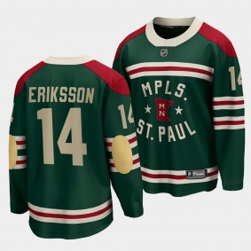 Joel Eriksson Ek Minnesota Wild 2022 Winter Classic Green State of Hockey Men Jersey