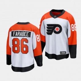 Joel Farabee Philadelphia Flyers 2023-24 Away White #86 Premier Jersey Men's