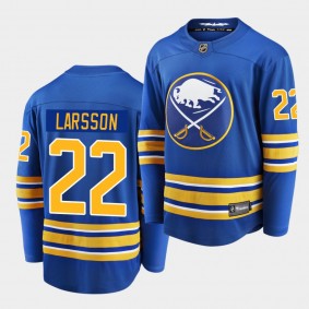 Johan Larsson #22 Sabres 2020-21 Home Royal Breakaway Player Jersey