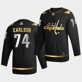 Washington Capitals John Carlson 2020-21 Golden Edition Limited Authentic Black Jersey