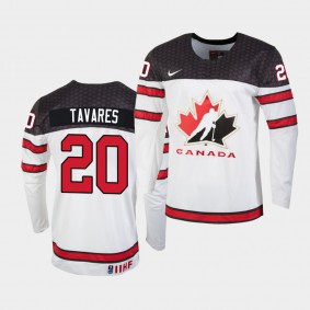 John Tavares IIHF World Championship #20 Replica White Jersey