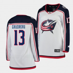 Johnny Gaudreau Blue Jackets 2022 Away Breakaway Player Women Jersey