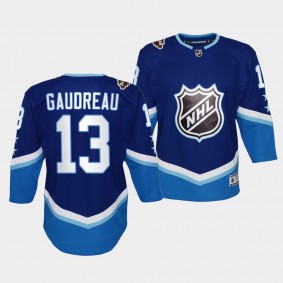 Johnny Gaudreau Youth Jersey Flames 2022 NHL All-Star Blue Western Jersey