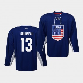 Johnny Gaudreau USA IIHF World Championship Navy Jersey