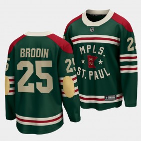 Jonas Brodin Minnesota Wild 2022 Winter Classic Green State of Hockey Men Jersey