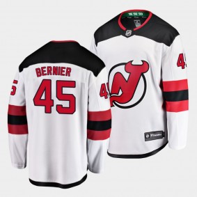 Jonathan Bernier New Jersey Devils 2021 Away White Player Men Jersey