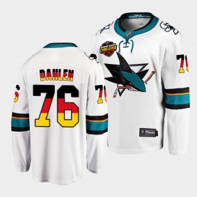 Jonathan Dahlen San Jose Sharks 2022 NHL Global Series White Germany Challenge Jersey