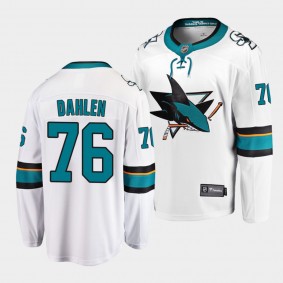 Jonathan Dahlen San Jose Sharks 2021-22 Away White Player Men Jersey