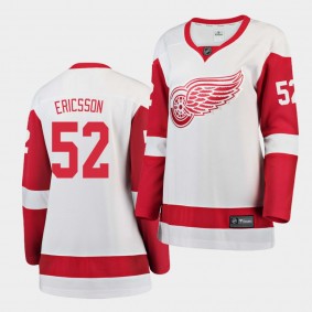 Women's Jonathan Ericsson Red Wings #52 Breakaway Away Jersey