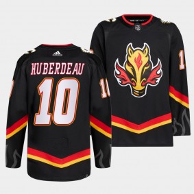 Calgary Flames 2022-23 Blasty Alternate Jonathan Huberdeau #10 Black Jersey Primegreen