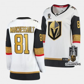 Jonathan Marchessault Vegas Golden Knights 2023 Stanley Cup Champions White Away Women Jersey