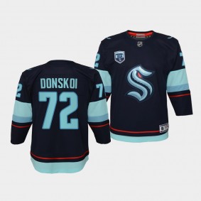 Joonas Donskoi Youth Jersey Kraken Preseason Patch Navy Open Win Jersey