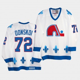 Joonas Donskoi Quebec Nordiques Vintage Heritage White Replica Jersey