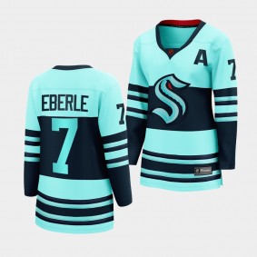 Jordan Eberle Seattle Kraken 2022 Special Edition 2.0 Women Breakaway Player 7 Jersey Retro