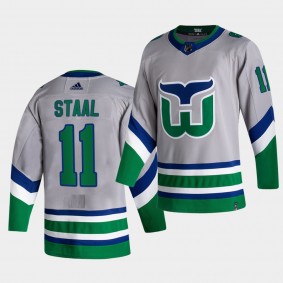 Carolina Hurricanes 2021 Reverse Retro Jordan Staal Green Special Edition Authentic Jersey