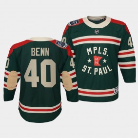 Jordie Benn Youth Jersey Wild 2022 Winter Classic Green State of Hockey Jersey