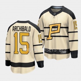 Pittsburgh Penguins Josh Archibald 2023 Winter Classic Cream Player Jersey Men's