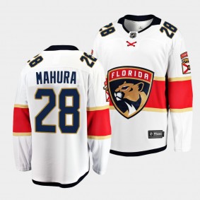 Josh Mahura Florida Panthers Away White Breakaway Player Jersey Men's