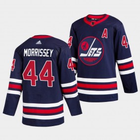 Josh Morrissey #44 Jets 2021-22 Third Authentic Blue Jersey