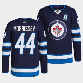 Josh Morrissey Jets Authentic Pro Navy Jersey #44 Home