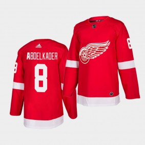 Justin Abdelkader #8 Red Wings Authentic Home Men's Jersey