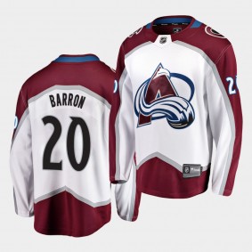 Justin Barron Colorado Avalanche 2020 NHL Draft White Away Men Jersey