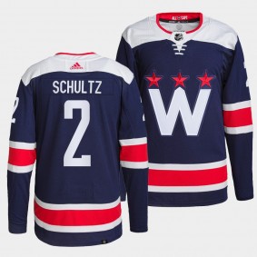 Capitals Alternate Justin Schultz #2 Navy Jersey Primegreen Authentic Pro