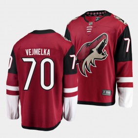 Karel Vejmelka Arizona Coyotes 2021-22 Home Red Player Men Jersey