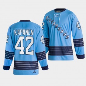 Kasperi Kapanen Pittsburgh Penguins 2022 Team Classics Blue Jersey Heritage