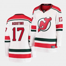 Women's Kenny Agostino Devils #17 Breakaway Player 2019 Alternate Jersey