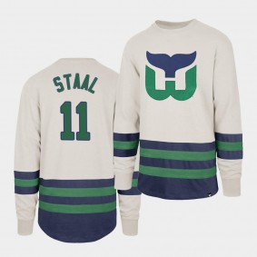 Kevin Dineen Hartford Whalers Center Ice Crew White Retro Cotton Jersey